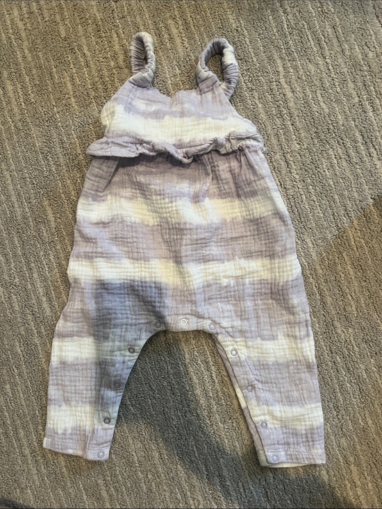 Jessica Simpson Other - Jessica Simpson Lilac and Cream Striped Baby Romper